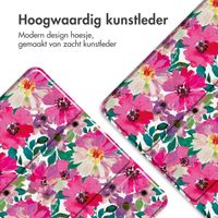 imoshion Design Trifold Bookcase Apple iPad Pro 11 (2024) M4 - Floral Water Color