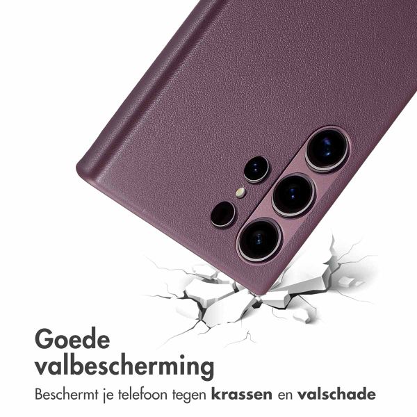 Accezz MagSafe Leather Backcover Samsung Galaxy S24 Ultra - Heath Purple