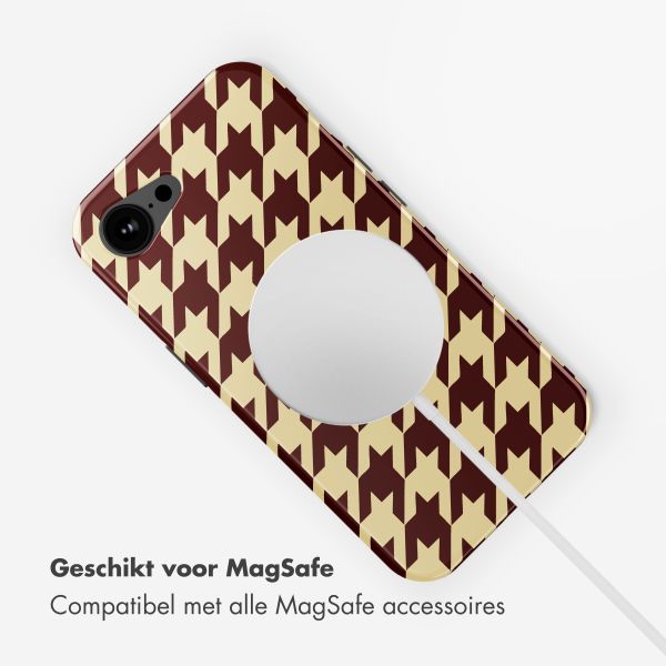 Selencia Vivid Backcover met MagSafe Apple iPhone 16e - Pied-de-Poule