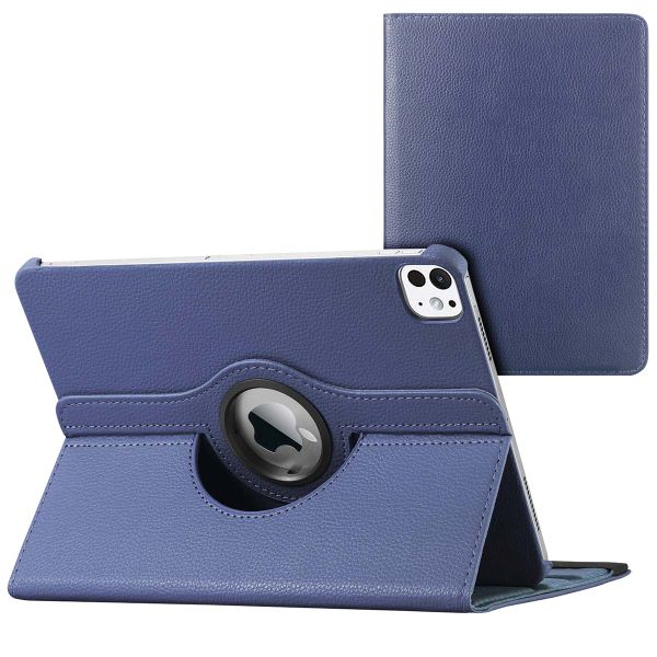 imoshion 360° draaibare Bookcase iPad Pro 11 (2024) M4 - Donkerblauw