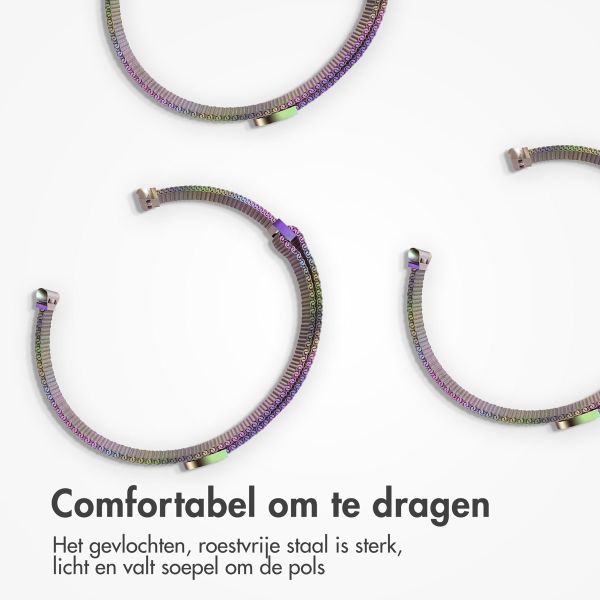 imoshion Milanees magnetisch bandje Apple Watch Series 1 - 9 / SE (38/40/41 mm) | Series 10 / 11 (42 mm) - Maat M - Colorful