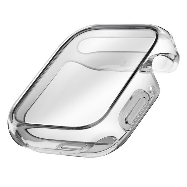 Uniq Garde Hybrid Watch Case met screenprotector Apple Watch 7-9 - 45 mm - Smoked (Tinted Grey)