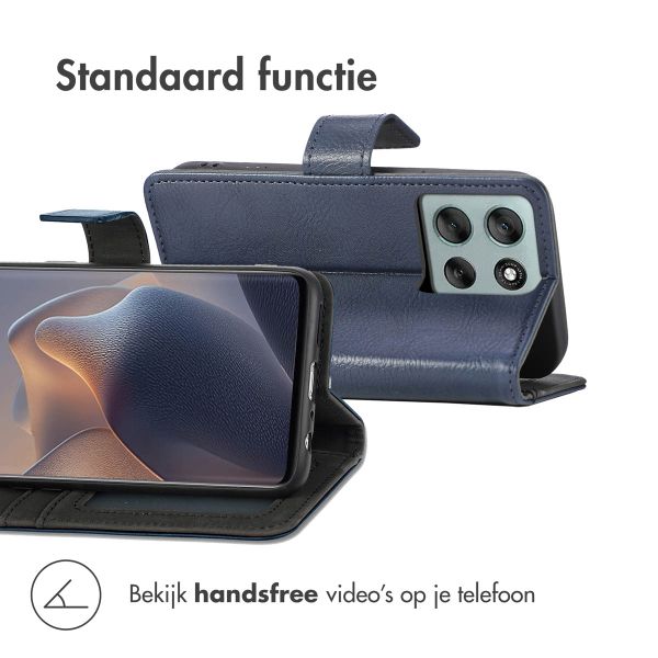 imoshion Luxe Bookcase Motorola Moto G56 - Donkerblauw