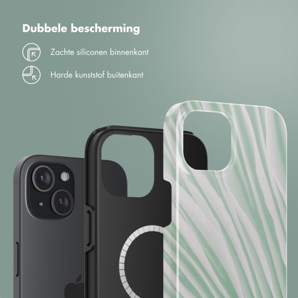 Selencia Vivid Backcover met MagSafe Apple iPhone 15 - Nature Grayed Jade