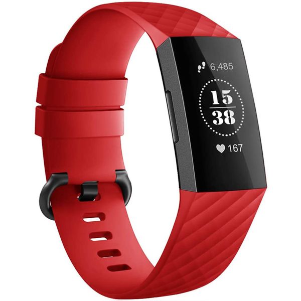 imoshion Siliconen bandje Fitbit Charge 3 / 4 - Rood