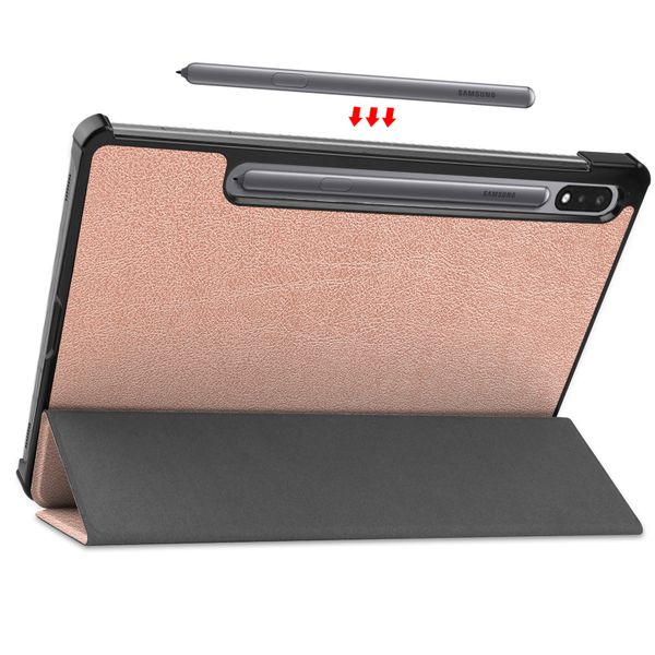 imoshion Trifold Bookcase Samsung Galaxy Tab S8 / S7 - Rosé Goud