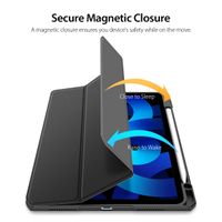 Dux Ducis Toby Bookcase Apple iPad Air 5 (2022) / Air 4 (2020) - Zwart