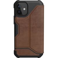 UAG Metropolis Bookcase iPhone 12 Mini - Leather Brown