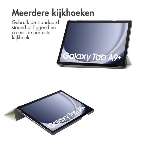 imoshion Trifold Bookcase Samsung Galaxy Tab A9 Plus - Lichtgroen