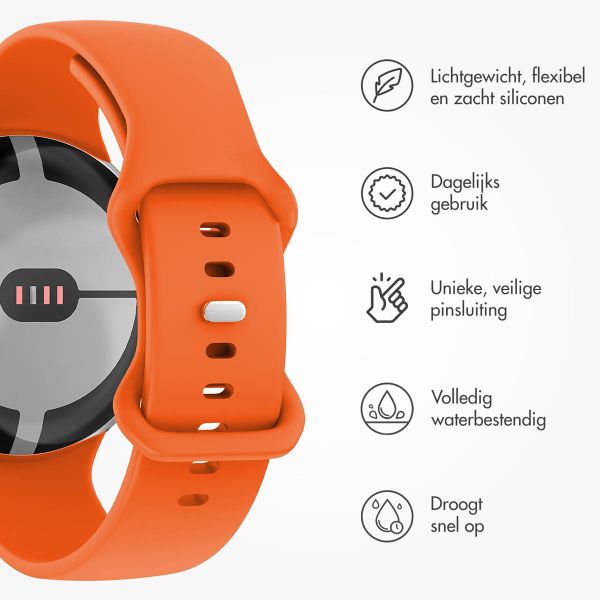 imoshion Siliconen bandje Google Pixel Watch 3 - 45 mm - Maat S - Oranje