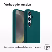 Accezz Liquid Silicone Backcover met MagSafe Samsung Galaxy S25 - Forest Green