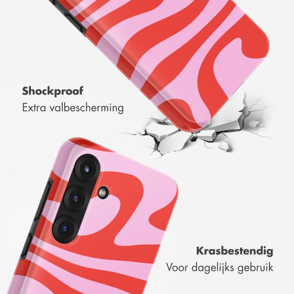 Selencia Vivid Backcover met MagSafe Samsung Galaxy S25 - Dream Swirl Pink