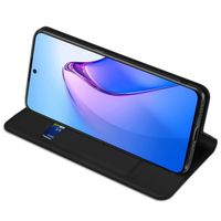 Dux Ducis Slim Softcase Bookcase Oppo Reno 8 Pro 5G - Zwart