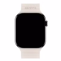 Holdit Siliconen bandje magneet Apple Watch Series 1 - 11 / SE / Ultra (44/45/46/49 mm) - Light Beige / Beige