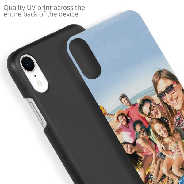 Ontwerp je eigen iPhone Xr hardcase hoesje - Zwart