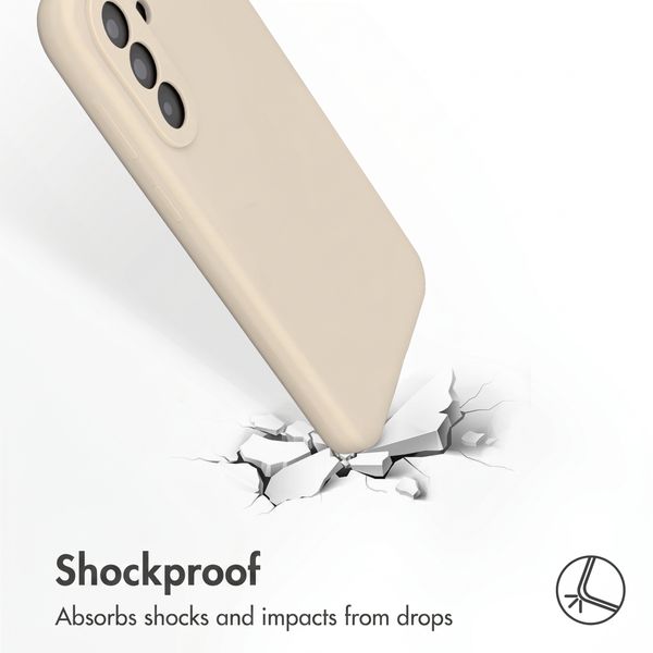 Accezz Liquid Silicone Back Cover Samsung Galaxy A37 (5G) - Stone
