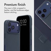 Accezz 2-in-1 Leather Bookcase with MagSafe Apple iPhone 18 Pro Max / 17 Pro Max - Nightfall Blue
