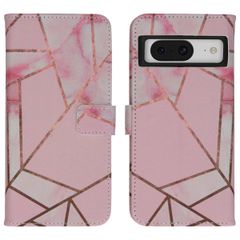 imoshion Design Softcase Bookcase Google Pixel 8 Pro - Pink Graphic