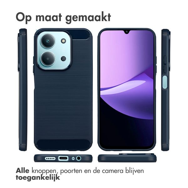 imoshion Brushed Backcover Xiaomi Redmi 15C (5G) - Donkerblauw