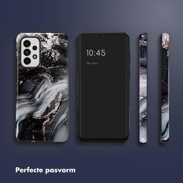 Selencia Vivid Tough Backcover Samsung Galaxy A33 - Chic Marble Black