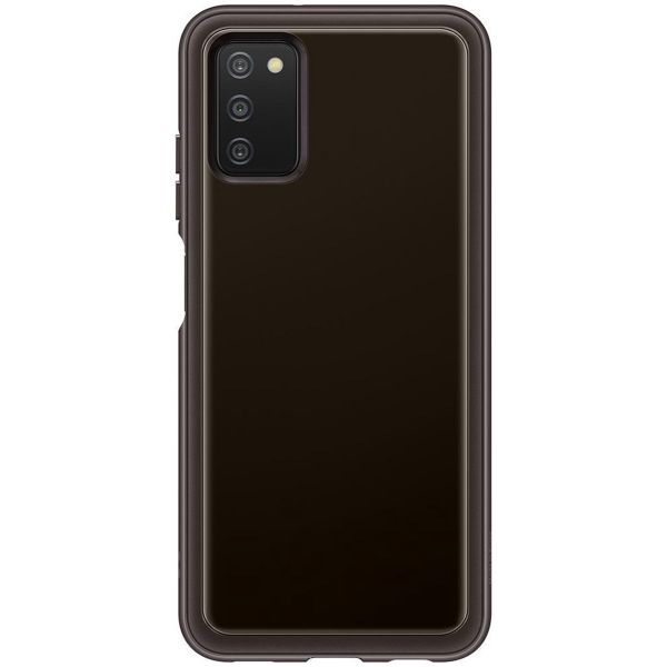 Samsung Originele Silicone Clear Cover Galaxy A03s - Zwart