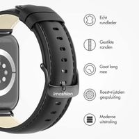 imoshion Classic lederen bandje Apple Watch Series 1 t/m 11 / SE / Ultra (44/45/46/49 mm) - Zwart