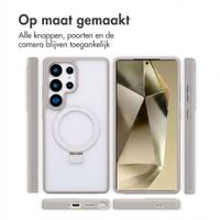 Accezz Ring Stand Backcover met MagSafe Samsung Galaxy S25 Ultra - Grijs