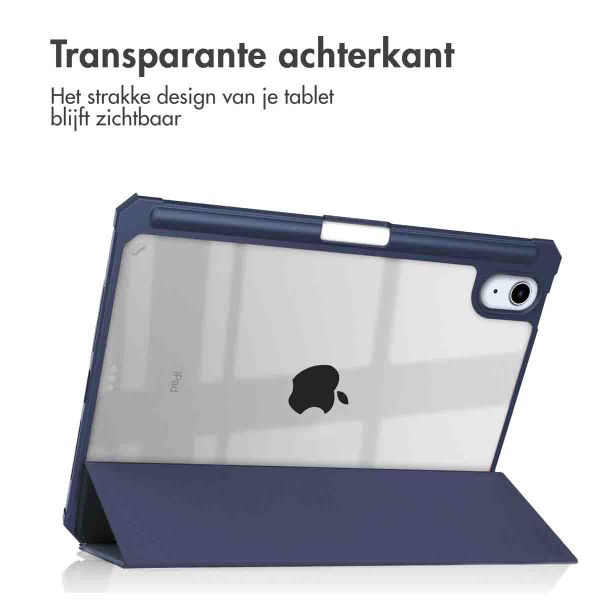 imoshion Trifold Hardcase Bookcase iPad Mini 7 (2024) / iPad Mini 6 (2021) - Donkerblauw