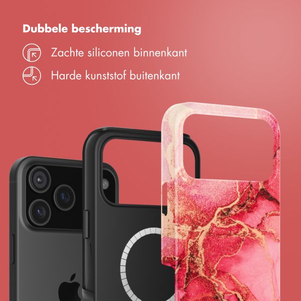Selencia Vivid Backcover met MagSafe Apple iPhone 17 Pro Max - Rosy Marble