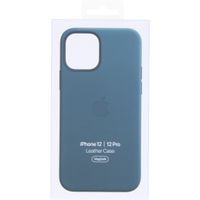 Apple Leather Backcover MagSafe Apple iPhone 12 (Pro) - Baltic Blue