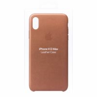 Apple Leather Backcover iPhone Xs Max - Saddle Brown