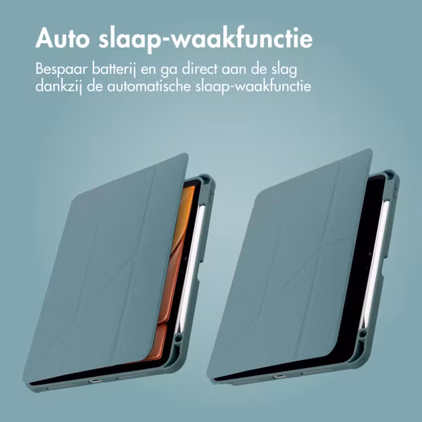 imoshion Origami Bookcase Apple iPad Air 13 inch (2025) M3 / (2024) M2 - Donkergroen