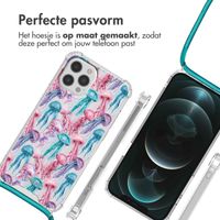 imoshion Design hoesje met koord Apple iPhone 12 Pro Max - Jellyfish Watercolor