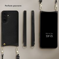 Selencia Nova Telefoonhoes met Koord en Pashouder Samsung Galaxy A37 (5G) - Zwart