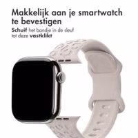 imoshion Siliconen bandje Panterprint Apple Watch Series 1 - 9 / SE (38/40/41 mm) | Series 10 / 11 (42 mm) - Sterrenlicht