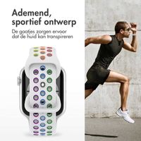 imoshion Sport⁺ bandje Apple Watch Series 1 t/m 9 / SE (38/40/41 mm) | Series 10 (42 mm) - Maat M/L - White Rainbow