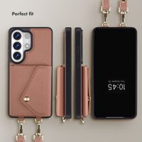 Selencia Sera Phone Case with Cord and Envelope Card Holder Samsung Galaxy S26 Ultra - Old Pink