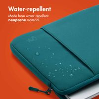 imoshion Laptop sleeve with storage pocket 13 inch - Petrol Green