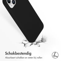 Accezz Liquid Silicone Backcover Apple iPhone 15 Plus - Zwart