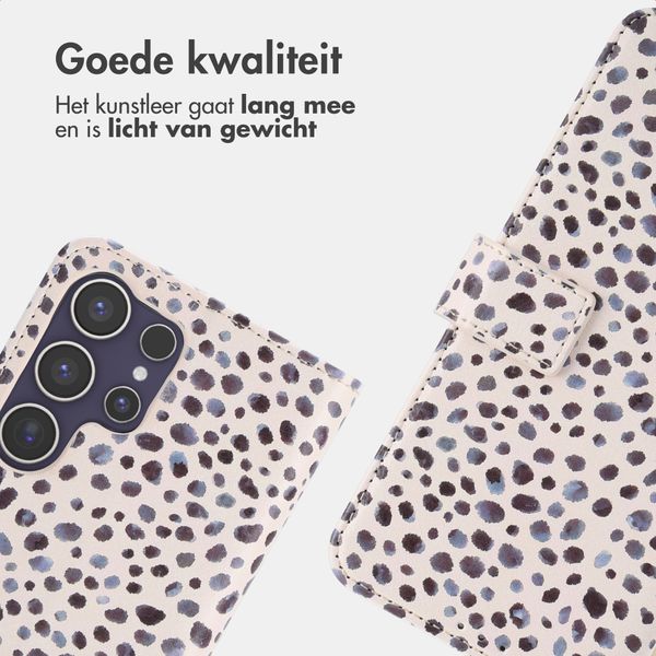 imoshion Design Bookcase Samsung Galaxy S25 Ultra - Black And White Dots