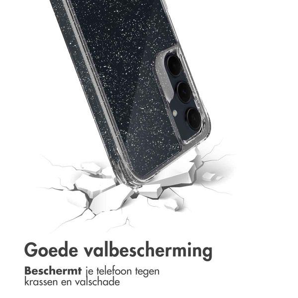 imoshion Clear Glitter Backcover Samsung Galaxy A55 - Zilver