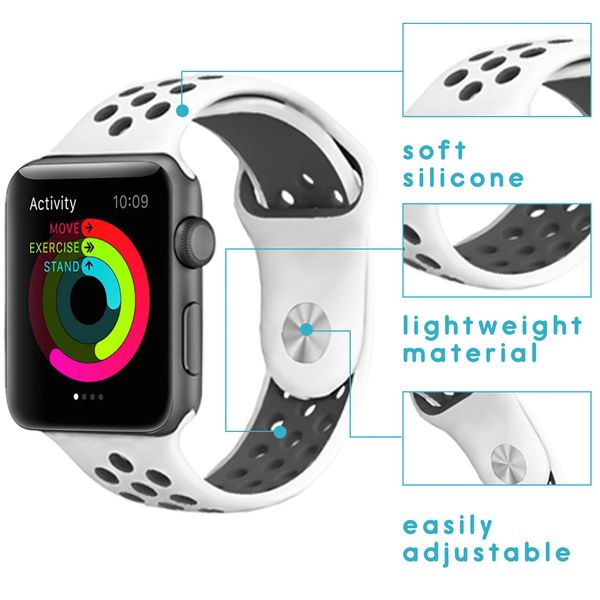 imoshion Siliconen sport bandje Apple Watch Series 1-9 / SE - 38/40/41 mm / Series 10 - 42 mm