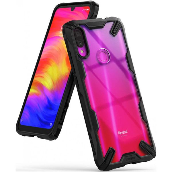 Ringke Fusion X Backcover Xiaomi Redmi Note 7 (Pro) - Zwart