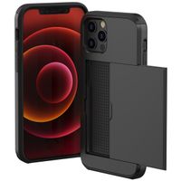 imoshion Backcover met pasjeshouder Apple iPhone 12 Pro Max - Zwart