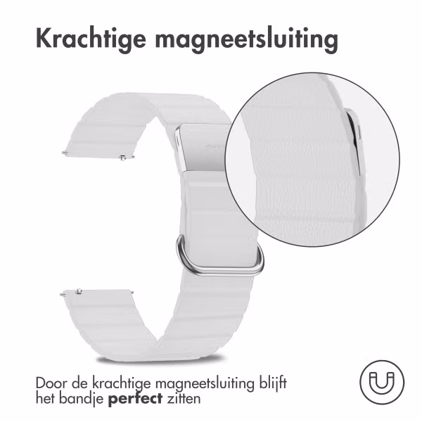 imoshion Magnetisch lederen bandje  - Universeel 20 mm aansluiting - Wit