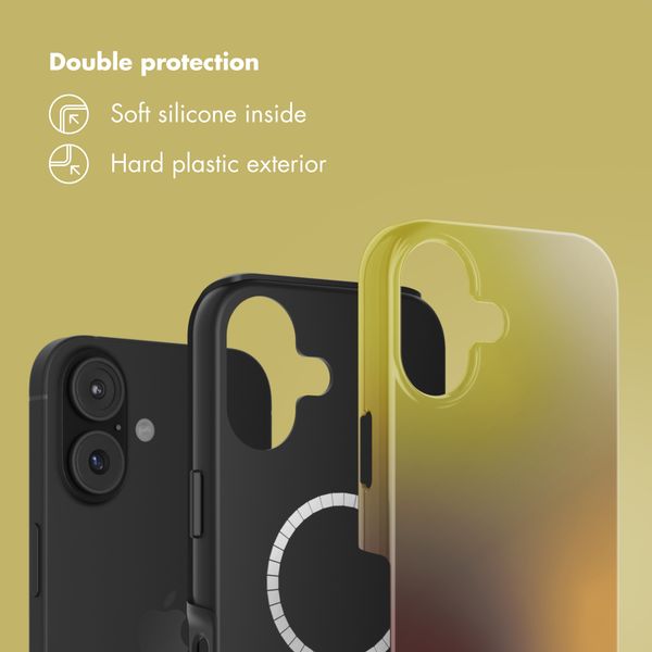 Selencia Vivid Back Cover with MagSafe Apple iPhone 17 - Gradient Olive Dust