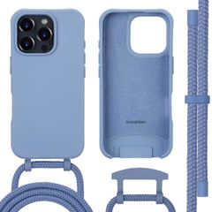 imoshion Color Backcover met afneembaar koord MagSafe Apple iPhone 16 Pro Max - Ash Blue