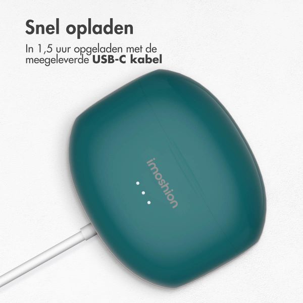 imoshion Aura Pro Draadloze In-ear Oordopjes - Active Noise Cancelling (ANC) - Petrol Green