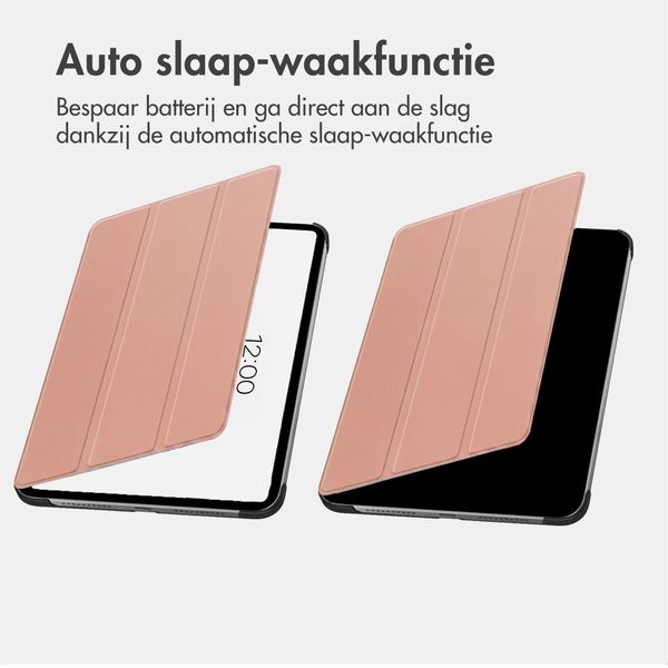 imoshion Trifold Bookcase Samsung Galaxy Tab A9 Plus - Rosé Goud