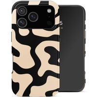 Selencia Vivid Backcover Apple iPhone 18 Pro - Art Wave Black